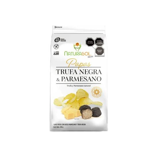 Imagen de Papas fritas con queso parmesano y trufa negra Naturasol 500g