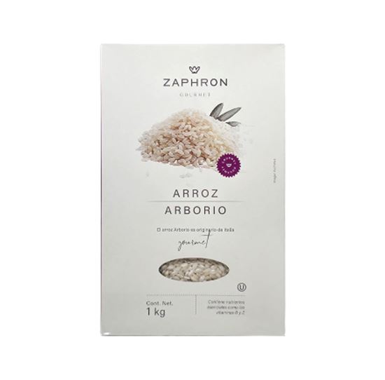 Imagen de Arroz arborio para risotto Zaphron Gourmet 1kg