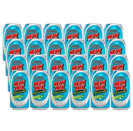 Imagen de Bebida preparada con tequila New Mix Mineral El Jimador + Peñafiel Twist Limón paquete de 24 latas de 473ml c/u