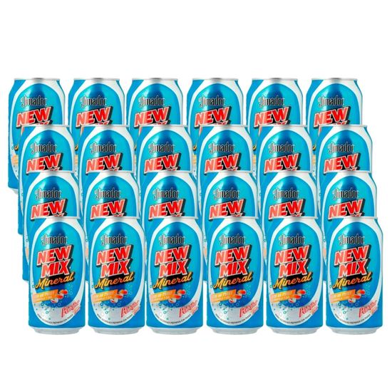 Imagen de Bebida preparada con tequila New Mix Mineral El Jimador + Peñafiel Twist Naranja paquete de 24 latas de 473ml c/u