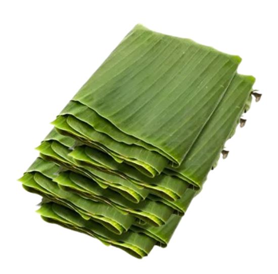 Imagen de Hoja de plátano asada mediana por mayoreo (paquete con 95 pzas aprox.)