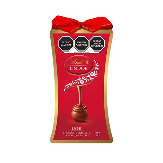 Imagen de Chocolates con leche con relleno suave Lindt Lindor caja de regalo 72g