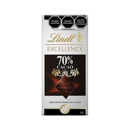 Imagen de Chocolate amargo 70% cacao Lindt Excellence en barra 100g