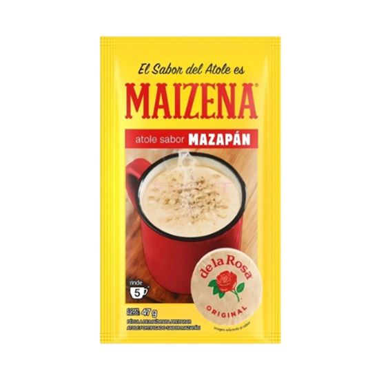 Imagen de Fécula de maíz para preparar atole sabor mazapán De la Rosa Maizena 47g