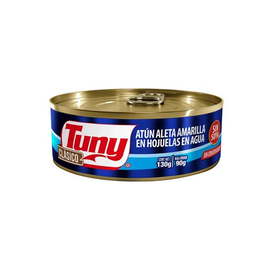 Imagen de Lomo de atún Light aleta amarilla en agua clásico Tuny en lata 130g