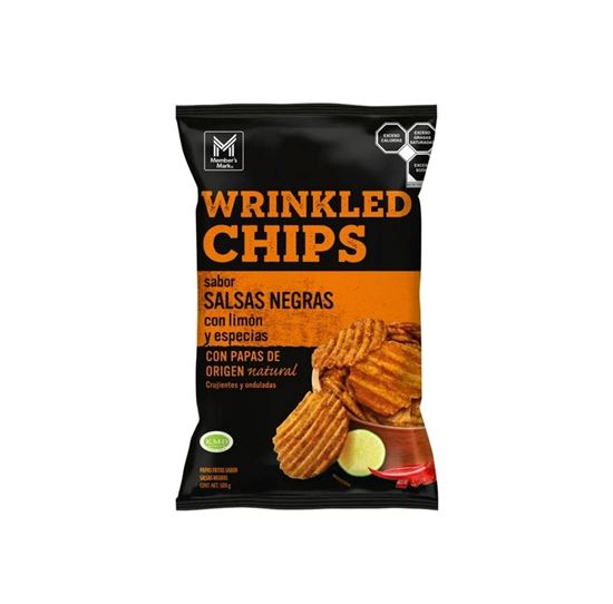 Imagen de Papas fritas sabor salsas negras Member's Mark Wrinkled Chips 500g