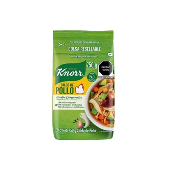 Imagen de Caldo de pollo en polvo Knorr bolsa resellable 750g