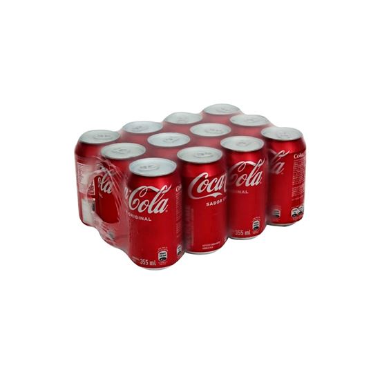 Imagen de Refresco Coca-Cola original paquete con 12 latas de 355ml c/u