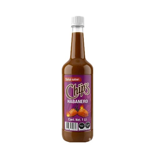 Imagen de Salsa para alitas y botanas sabor imitación Chips habanero 1L