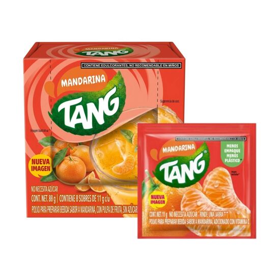 Imagen de Tang sabor mandarina caja con 8 sobres de 11g c/u
