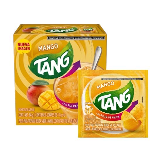 Imagen de Tang sabor mango caja con 8 sobres de 11g c/u