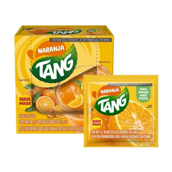Imagen de Tang sabor naranja caja con 8 sobres de 11g c/u