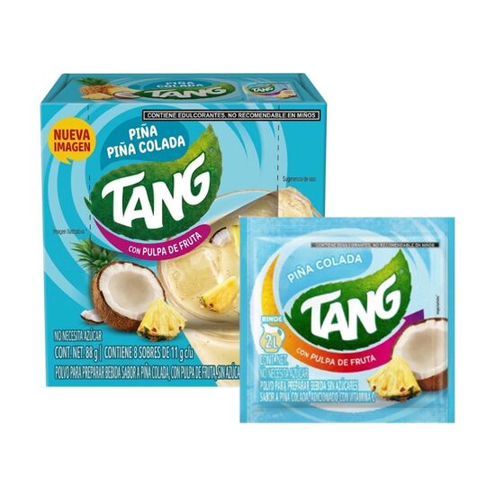 Imagen de Tang sabor piña colada caja con 8 sobres de 11g c/u