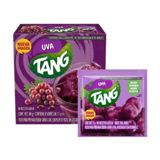 Imagen de Tang sabor uva caja con 8 sobres de 11g c/u