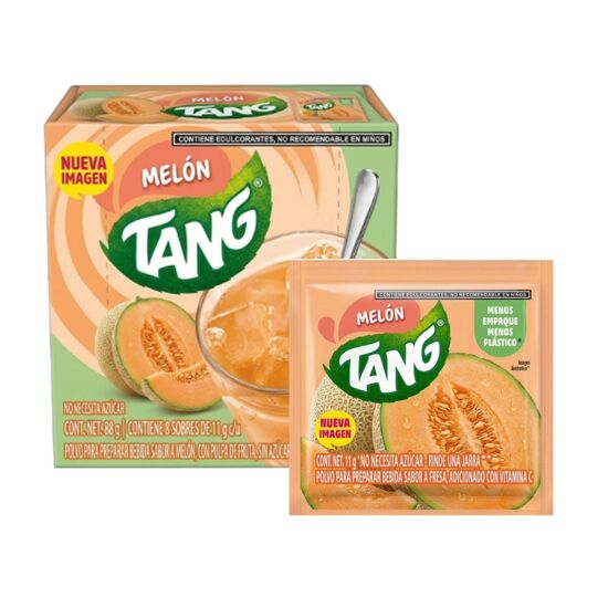 Imagen de Tang sabor melón caja con 8 sobres de 11g c/u
