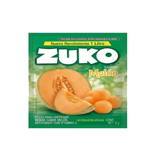 Imagen de Polvo para preparar bebida sabor melón Zuko 8g
