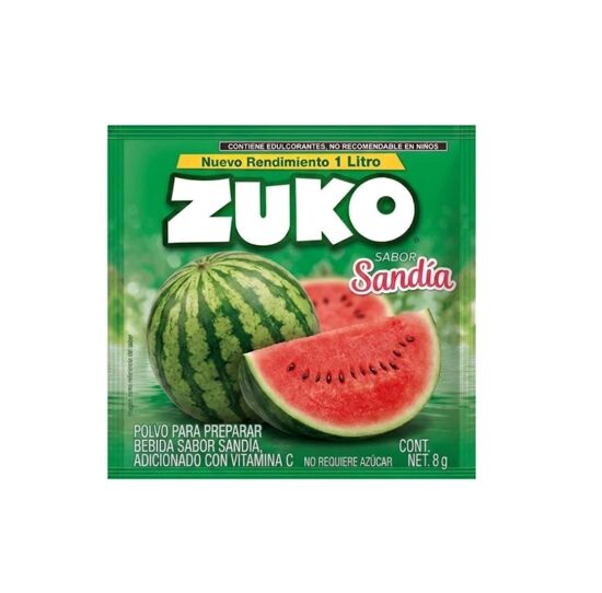 Imagen de Polvo para preparar bebida sabor sandía Zuko 8g