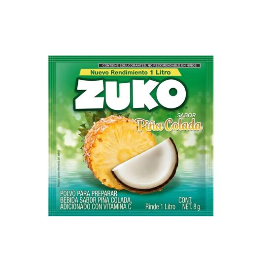 Imagen de Polvo para preparar bebida sabor piña colada Zuko 8g