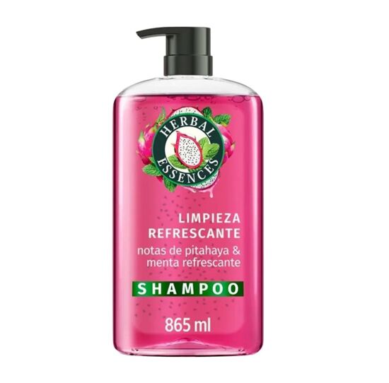 Imagen de Shampoo con notas de pitahaya & menta refrescante Herbal Essences Limpieza Refrescante 865ml