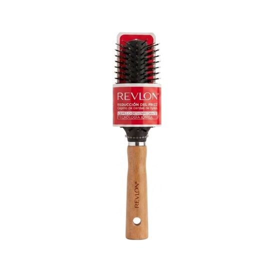 Imagen de Cepillo desenredante tamaño bolsillo con cerdas de nylon y tecnología iónica reducción del frizz Revlon
