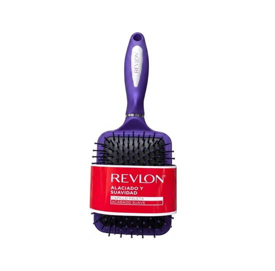 Imagen de Cepillo paleta color morado acabado suave alaciado y suavidad Revlon
