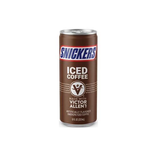 Imagen de Café helado sabor Snickers Victor Allen's Iced Coffee en lata 237ml