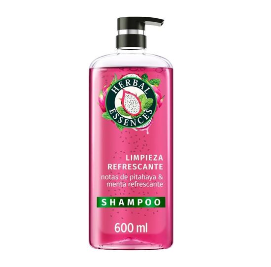 Imagen de Shampoo con notas de pitahaya & menta refrescante Herbal Essences Limpieza Refrescante 600ml