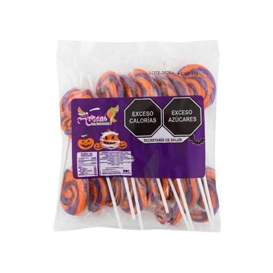 Imagen de Paleta redonda grande Halloween Avedul 10 pzas (280g)