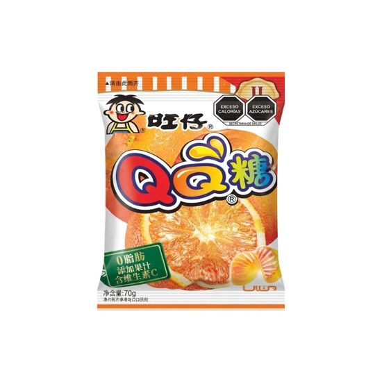 Imagen de Gomitas chinas sabor naranja Wang QQ 70g