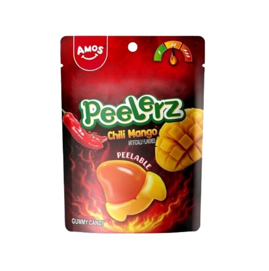Imagen de Gomitas pelables sabor mango picante Amos Peelerz 65g